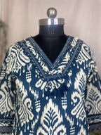Kiara Indigo Cotton Suit Set