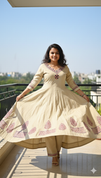 Shwea Élite Long Anarkali Co-ord Set