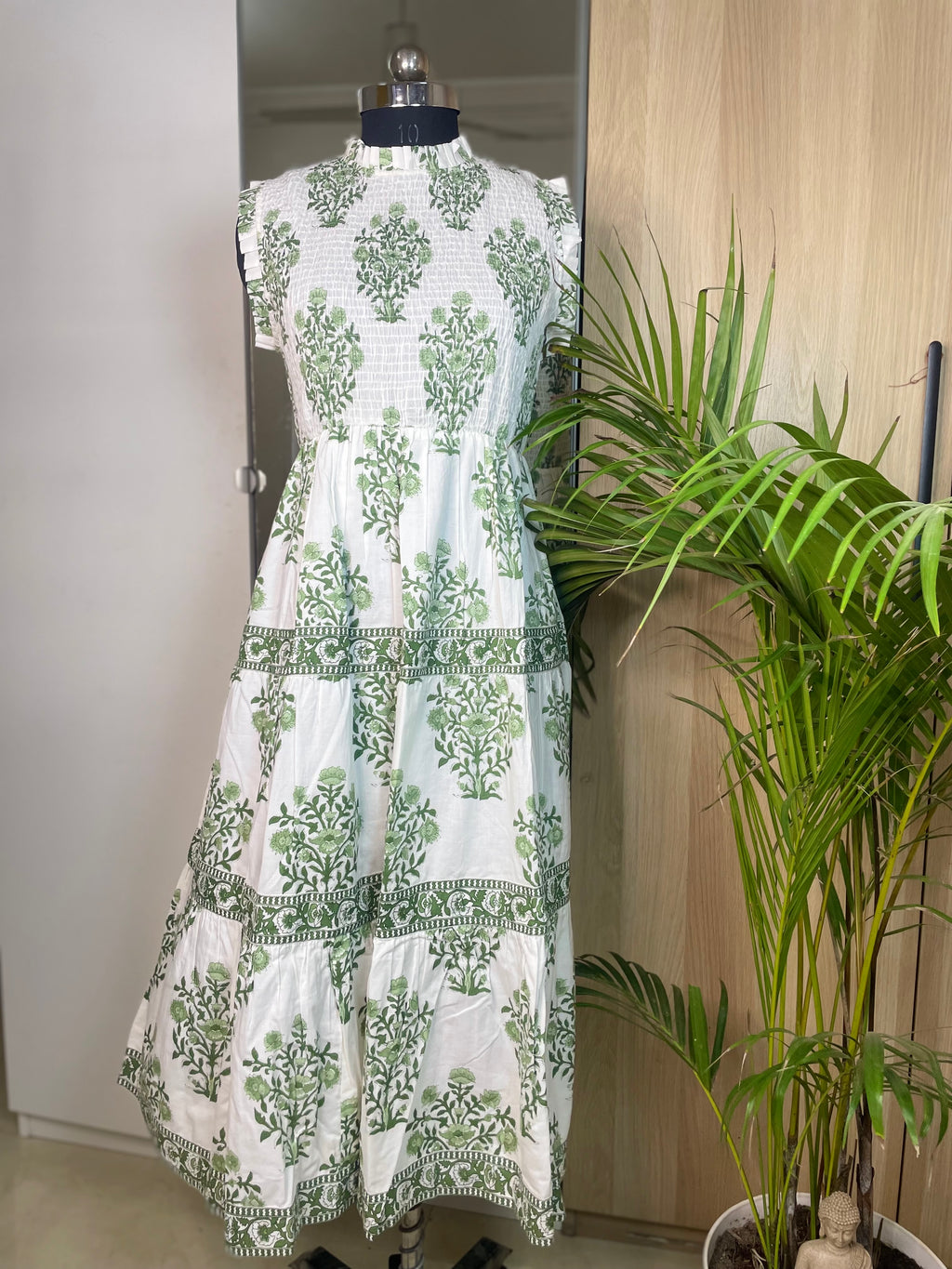 Matcha Bloom Maxi Dress