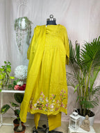 Viha Lime Bloom Mal Mal Cotton 3 Pcs Suit Set