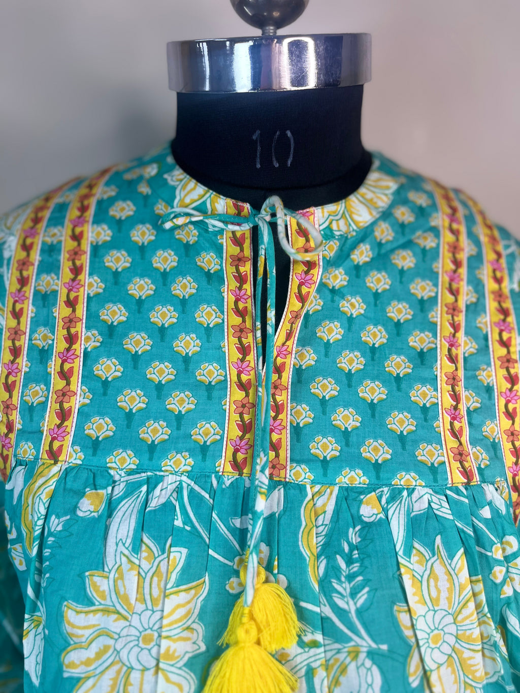 Aqua Sunshine Short Kurti