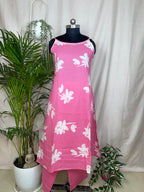 Ishani Pink Floral 3-Piece Spaghetti Set