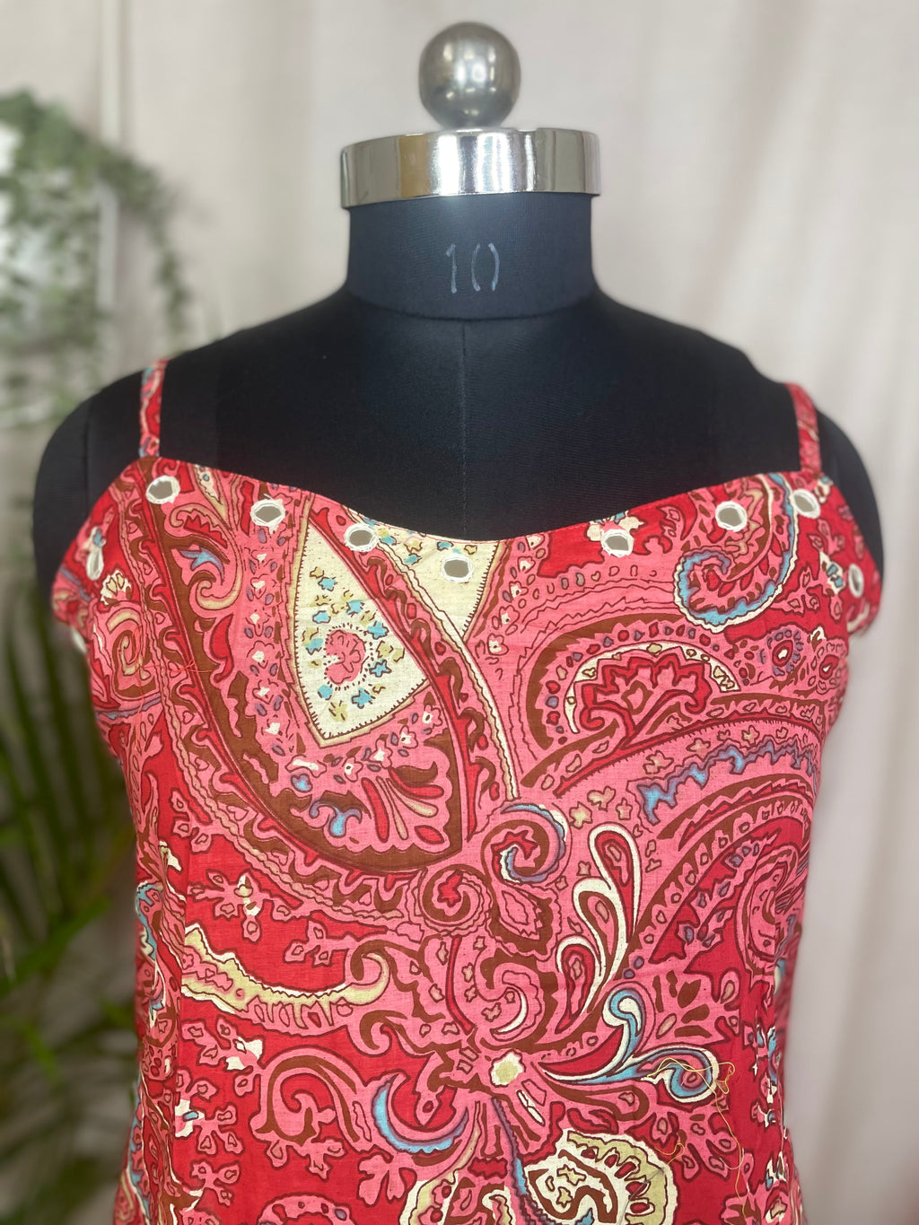 Riddhi Red Paisley 3-Piece Spaghetti  Set