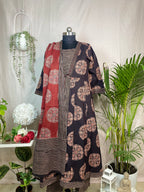Kaira Rust Noir 3 Pcs Suit Set
