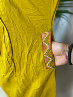 Hiral Mustard 3-Piece Spaghetti Dress Set