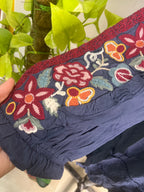 Midnight Flower Short Kurti
