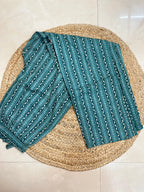 Tarvi Teal Floral 3-Piece Spaghetti Set