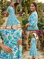 Aqua Garden Dress