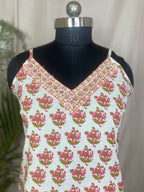Rishika Ivory Rose 3-Piece Spaghetti Set
