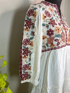 The Ivory Bloom Short Kurti