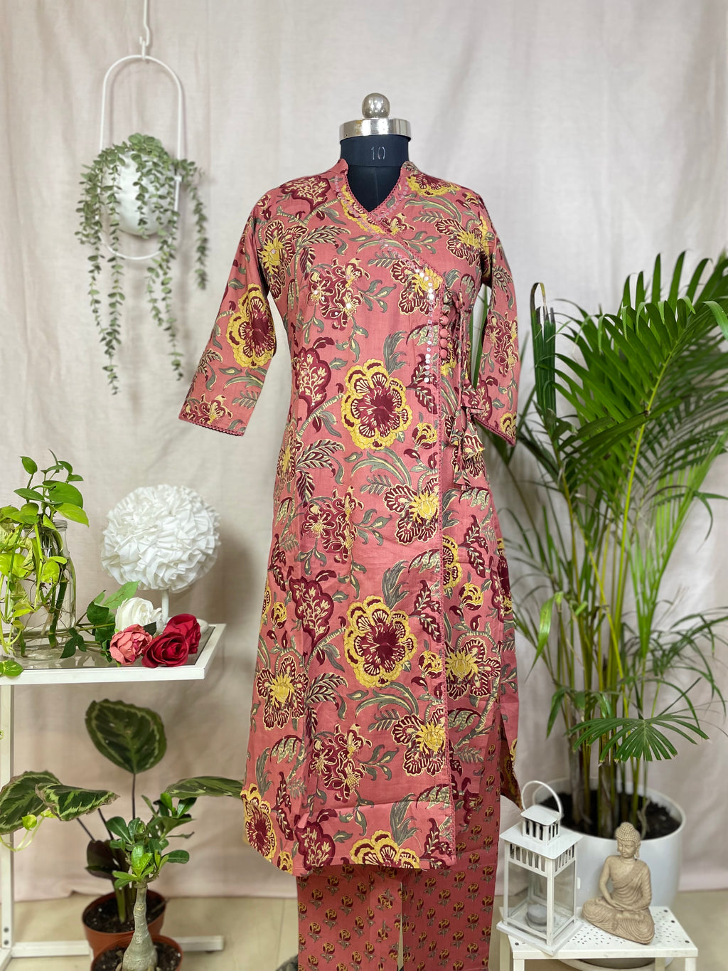 Keya Rose Floral Cotton 3 Pcs Suit Set