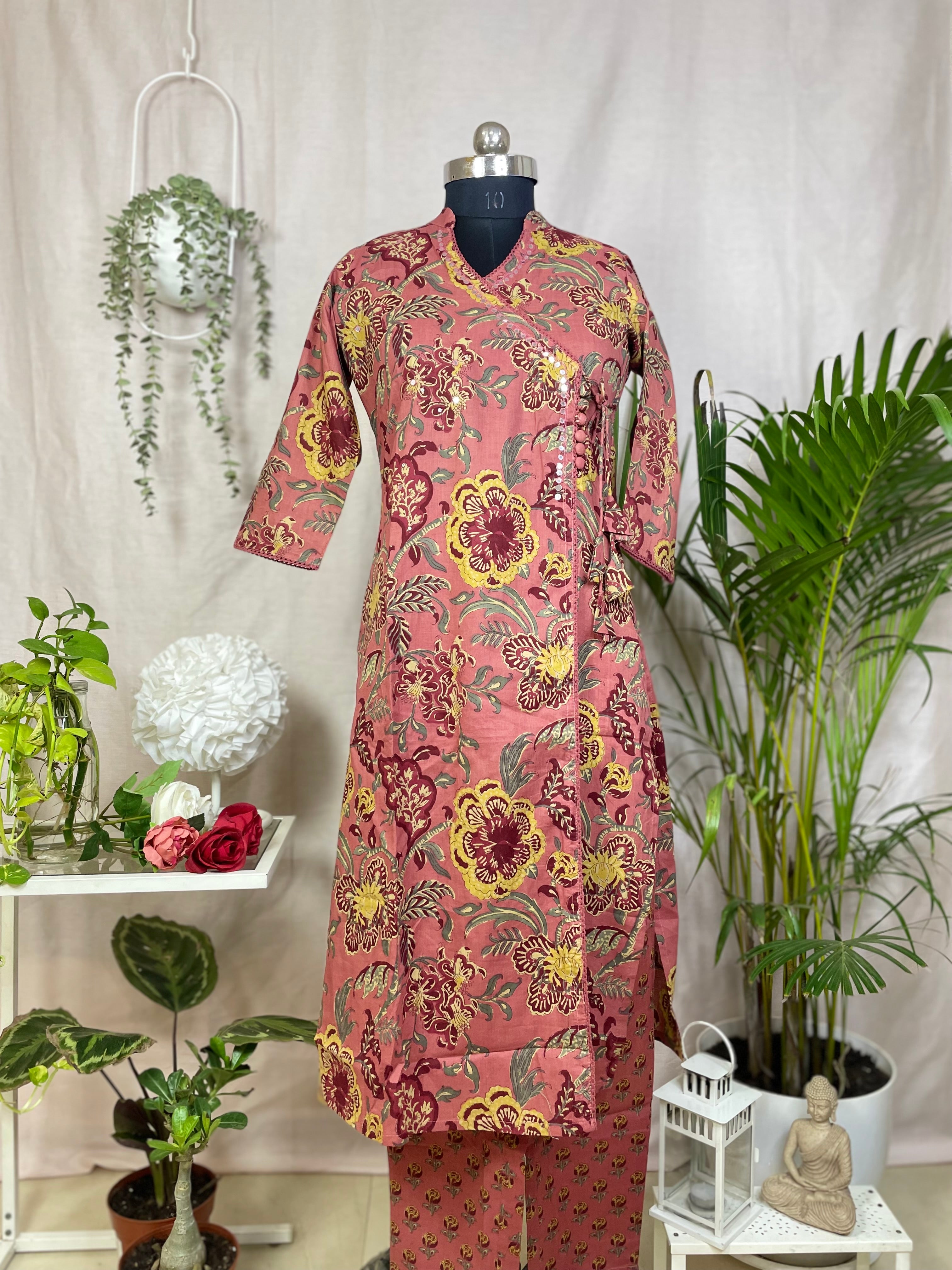 Keya Rose Floral Cotton 3 Pcs Suit Set