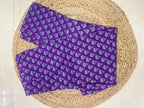 Urvi Purple Teal Cotton 3 Pcs Suit Set