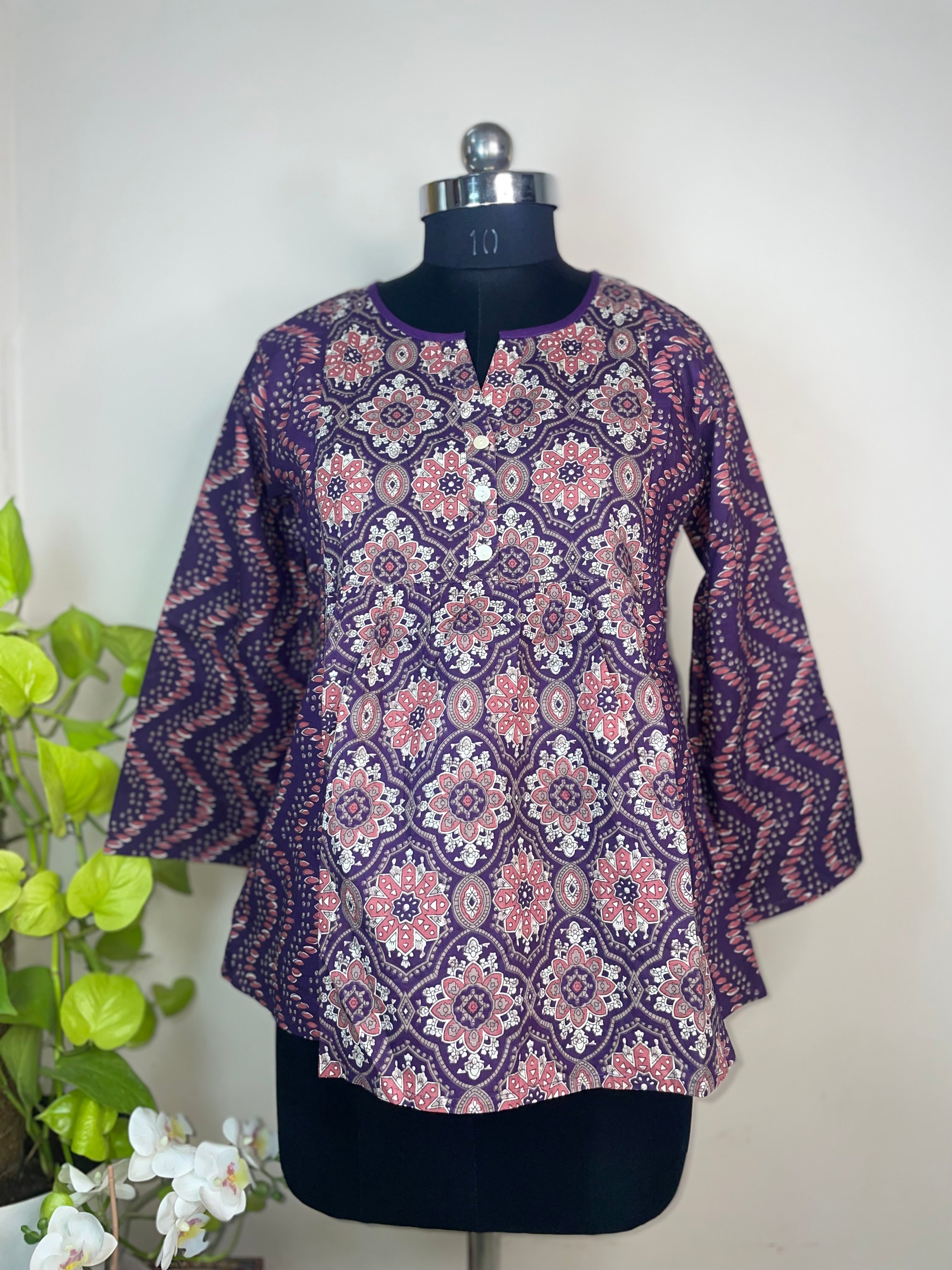 Plum Pop Short Kurti