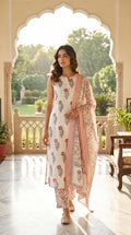 Arha Ivory Blush 3-Piece Kurta Set