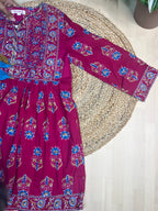 Berry Pop Top, Short Kurti