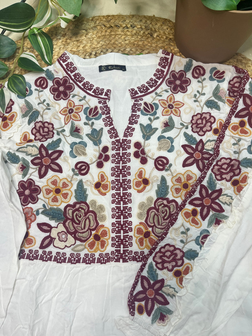 The Ivory Bloom Short Kurti