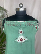 Mahi Mint 3-Piece Spaghetti Palazzo Set
