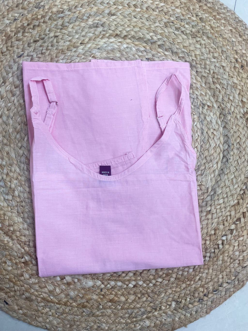 Aavya Blush Pink Mal Mal Cotton 3 Pcs Suit Set