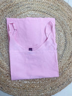 Aavya Blush Pink Mal Mal Cotton 3 Pcs Suit Set