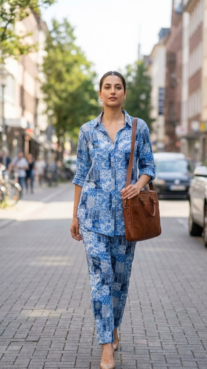 Blue Grace Co-ord Set