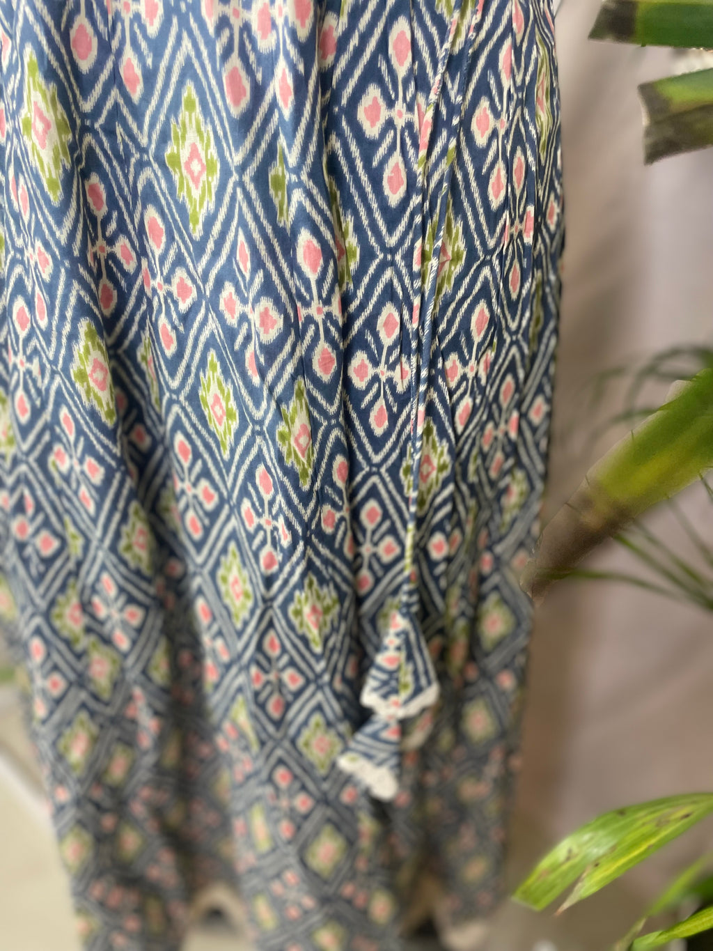 Vihana Indigo Ikat 3 Pcs Suit Set
