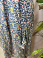 Vihana Indigo Ikat 3 Pcs Suit Set