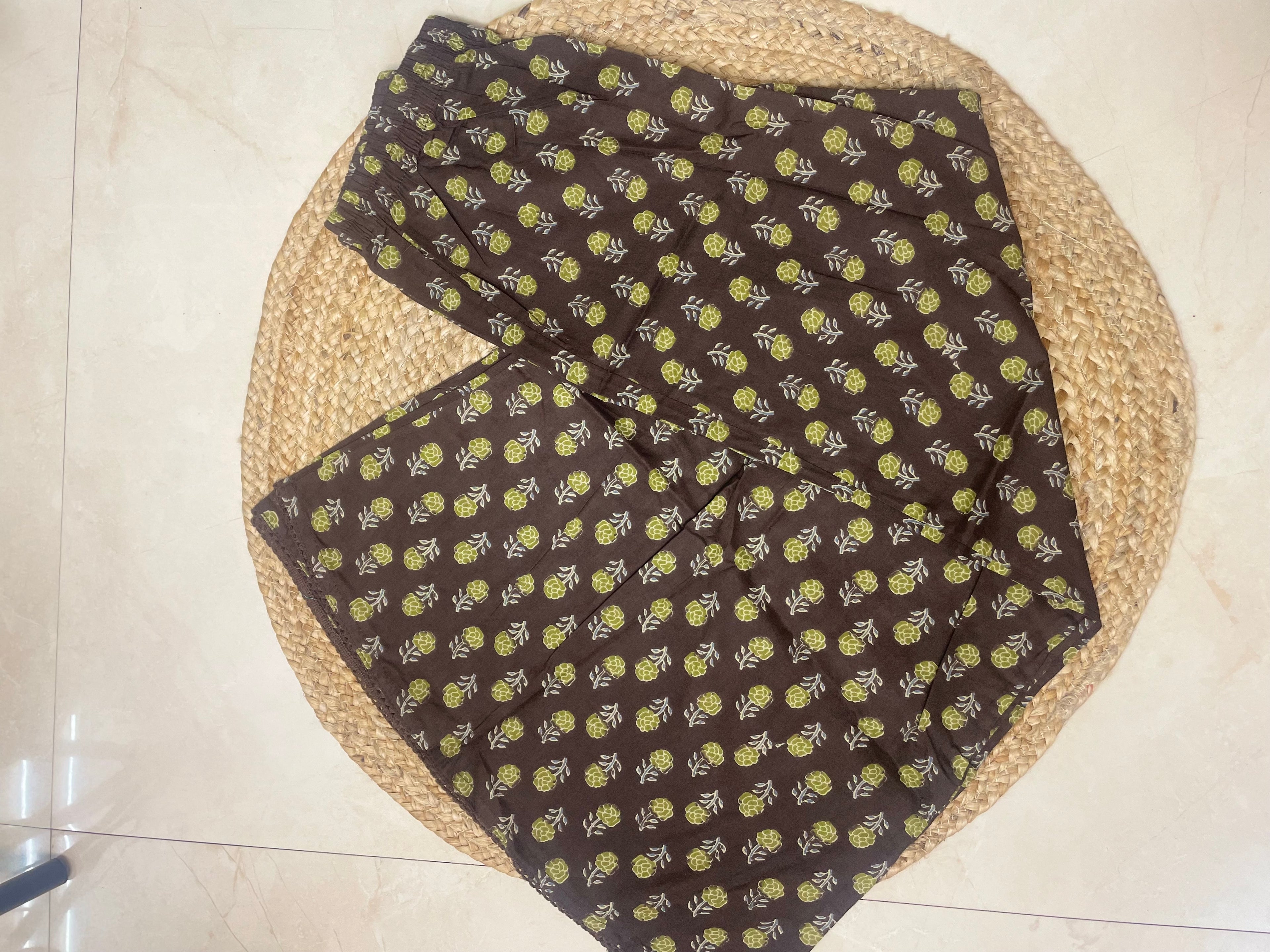 Niyati Olive Brown Cotton 3 Pcs Suit Set