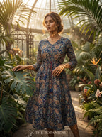 Midnight Paisley Dress