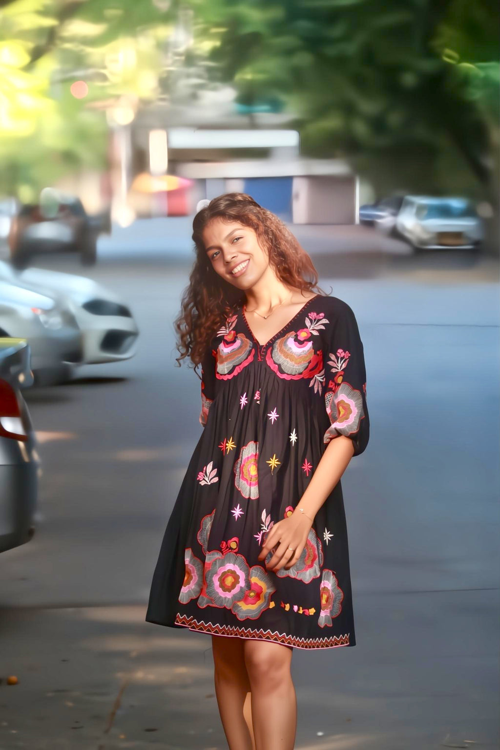 Midnight Flower Dress