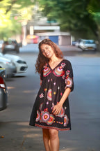 Midnight Flower Dress