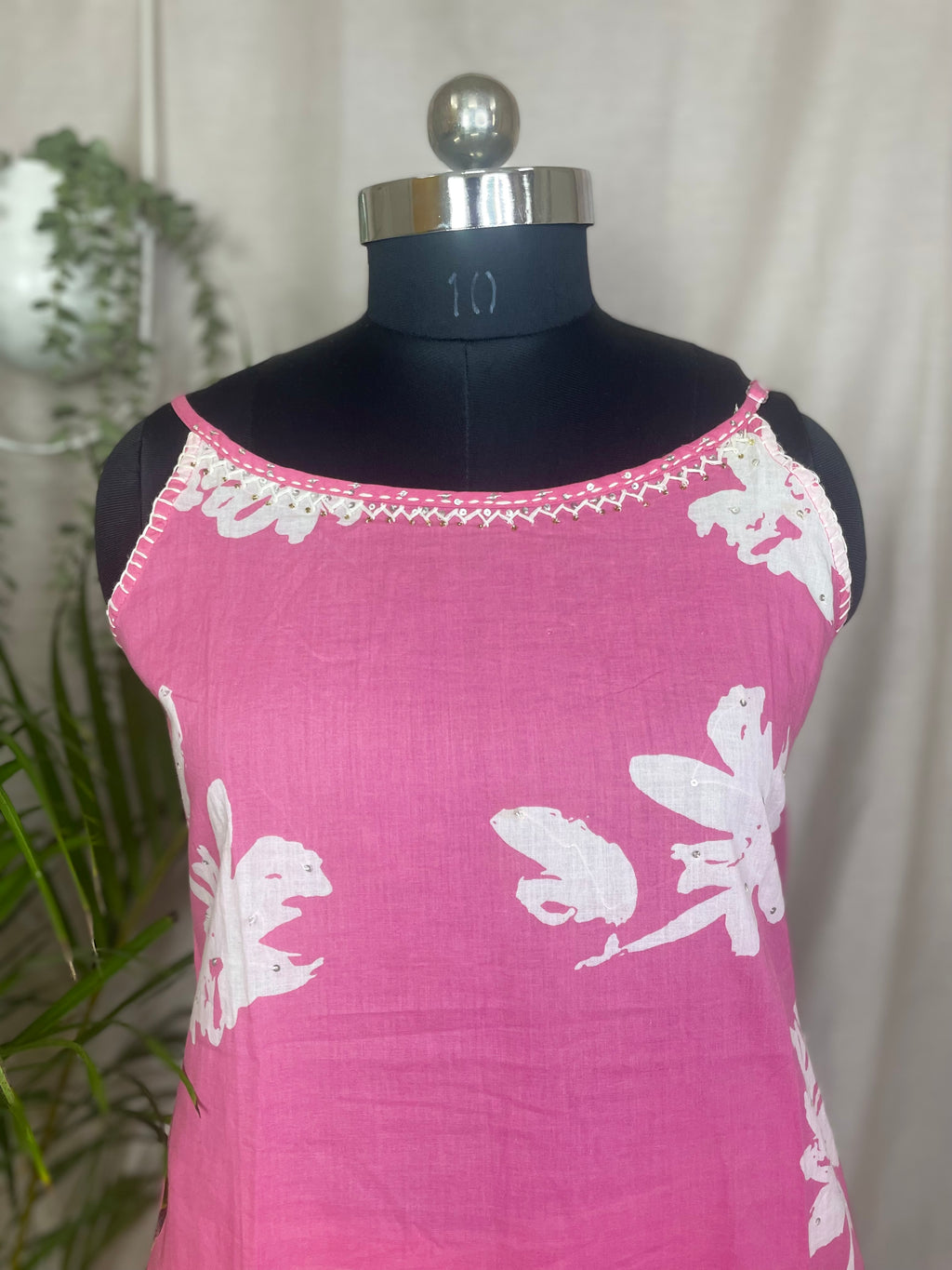 Ishani Pink Floral 3-Piece Spaghetti Set