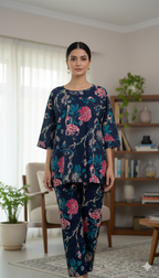 Dark Flora Co-ord Set
