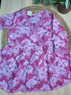 Pink Bloom Short Kurti