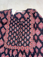 Midnight Paisley Short Kurti