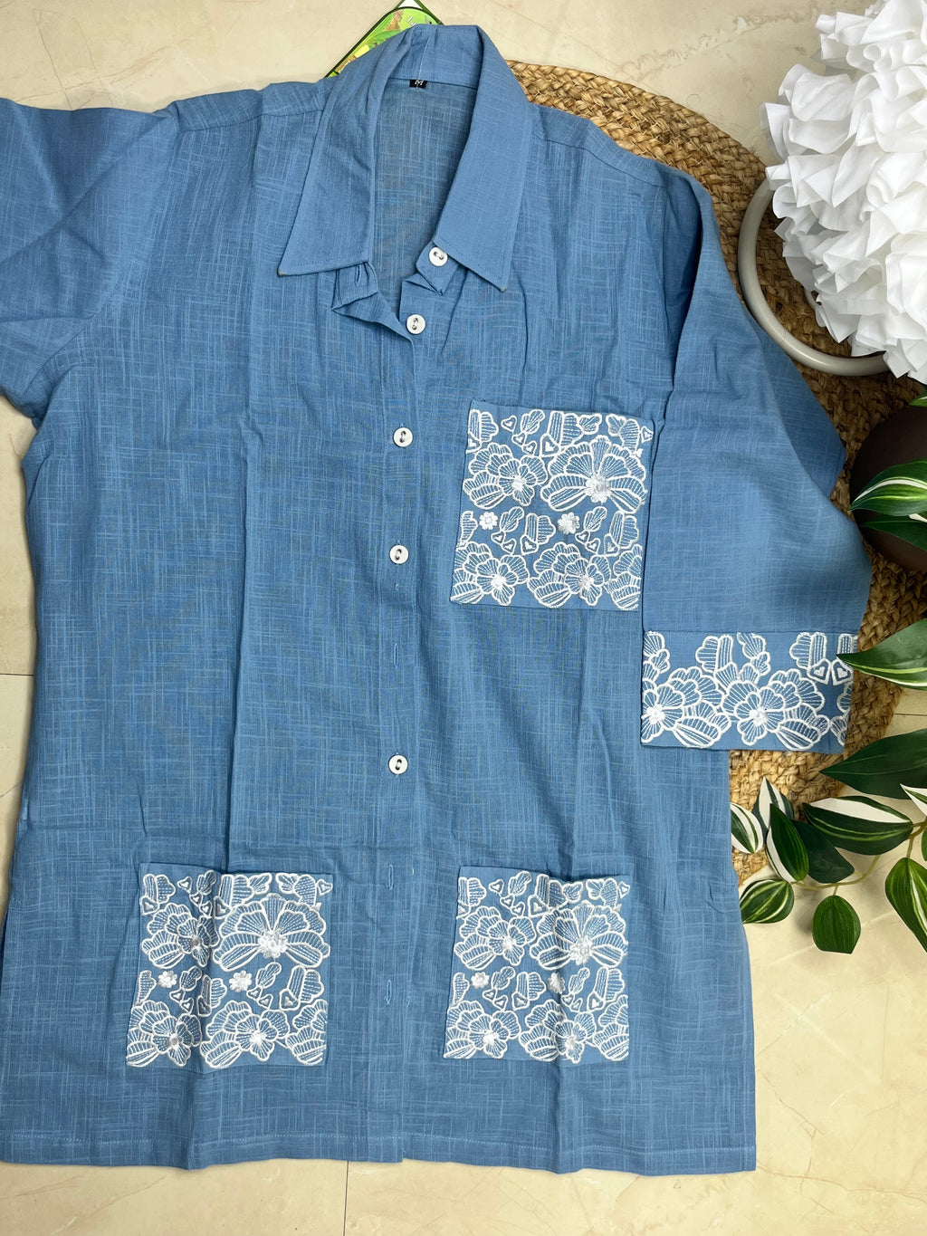 Steel Blue Co-ord Set