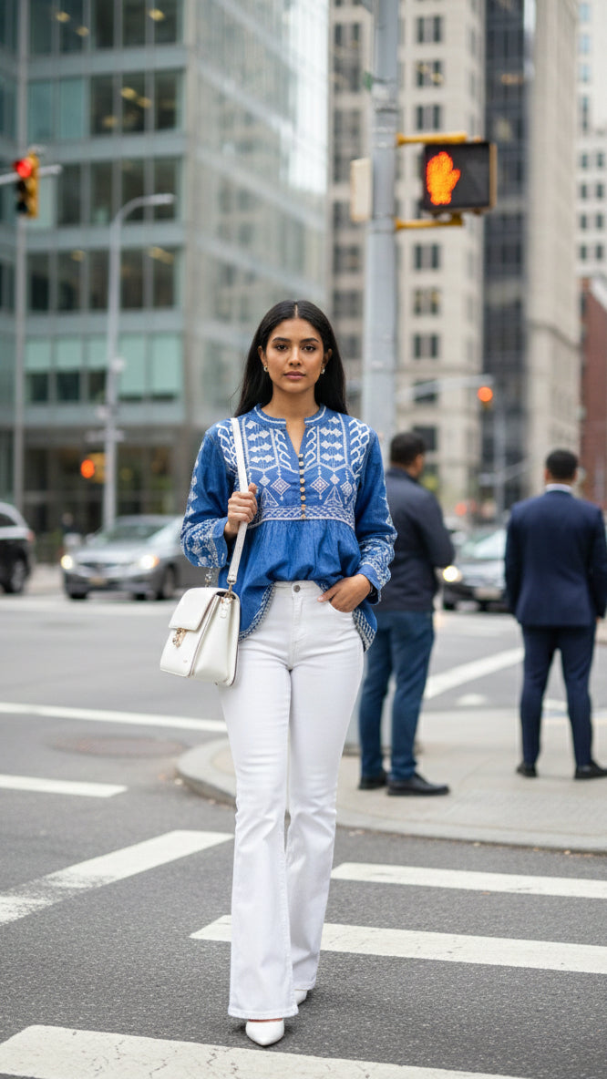 Denim Muse Short Kurti