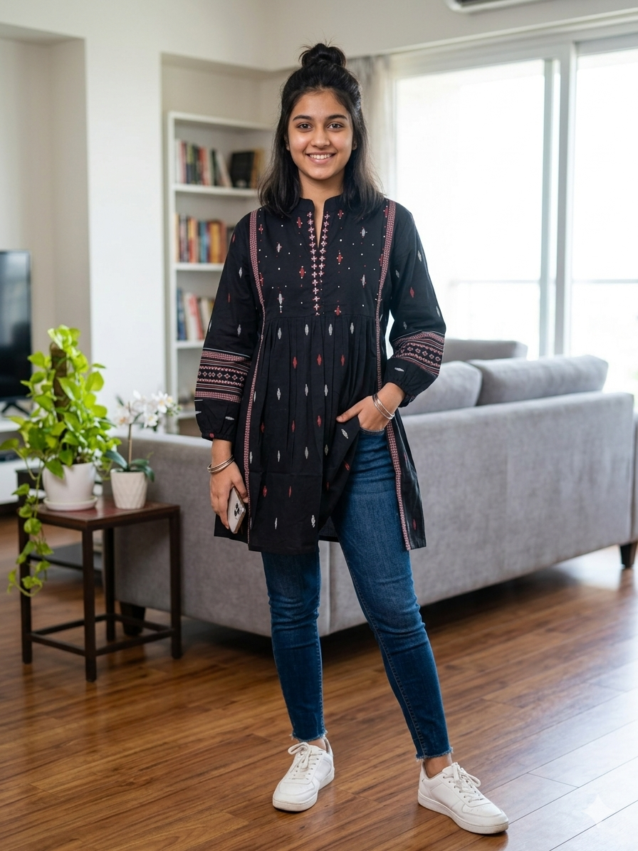 Ikat Short Kurti