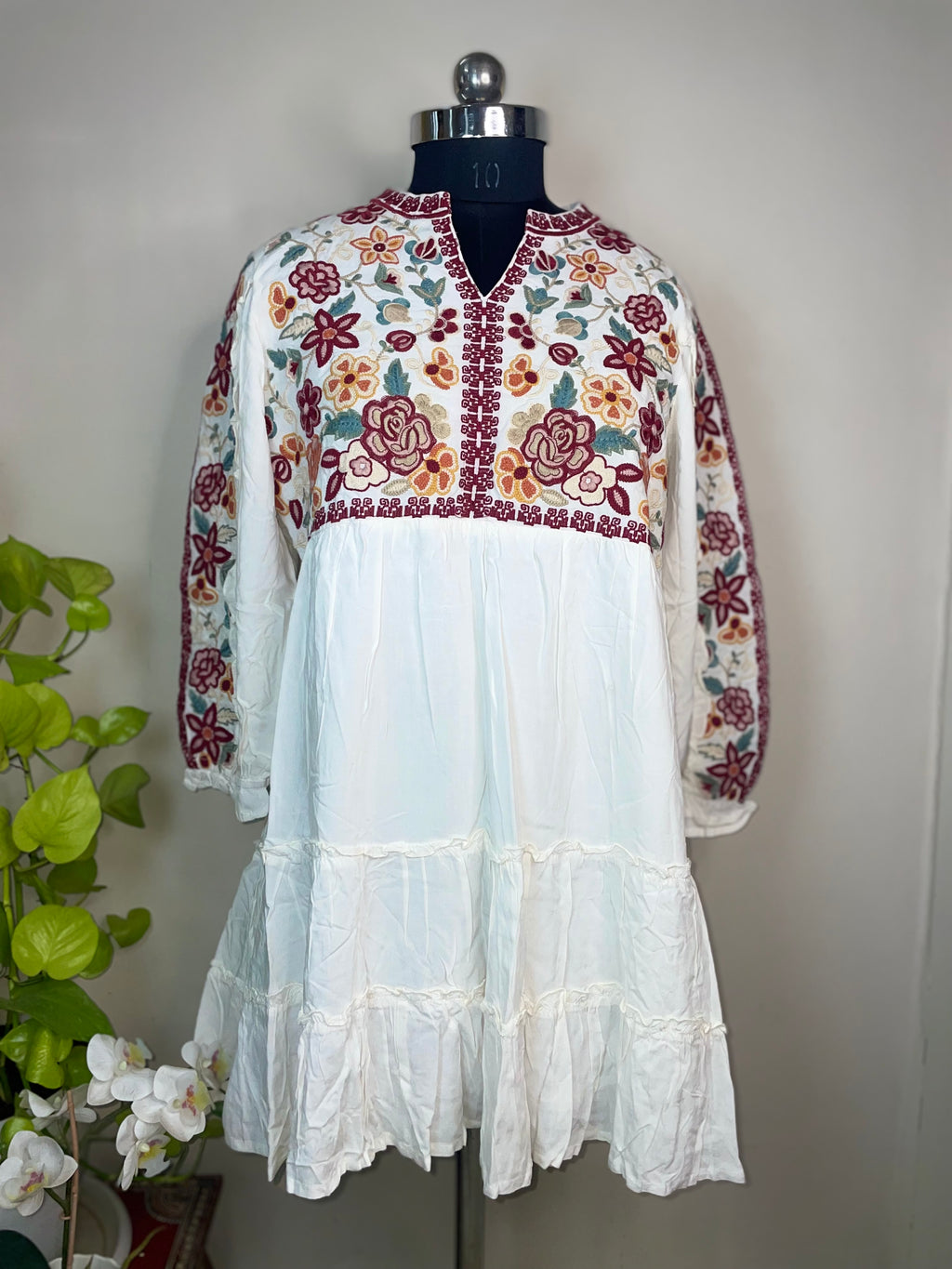 The Ivory Bloom Short Kurti