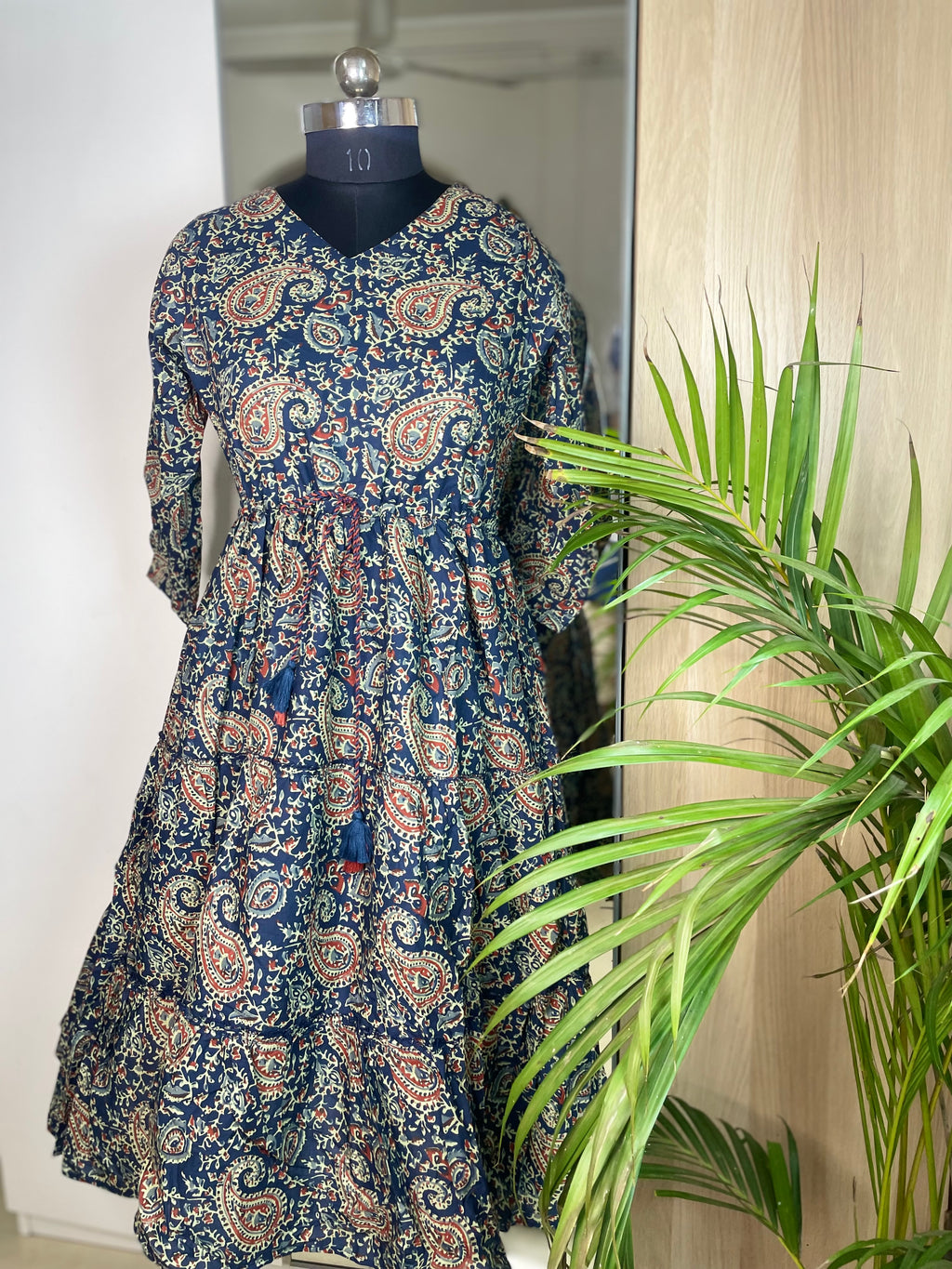 Midnight Paisley Dress