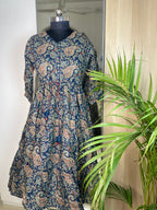 Midnight Paisley Dress