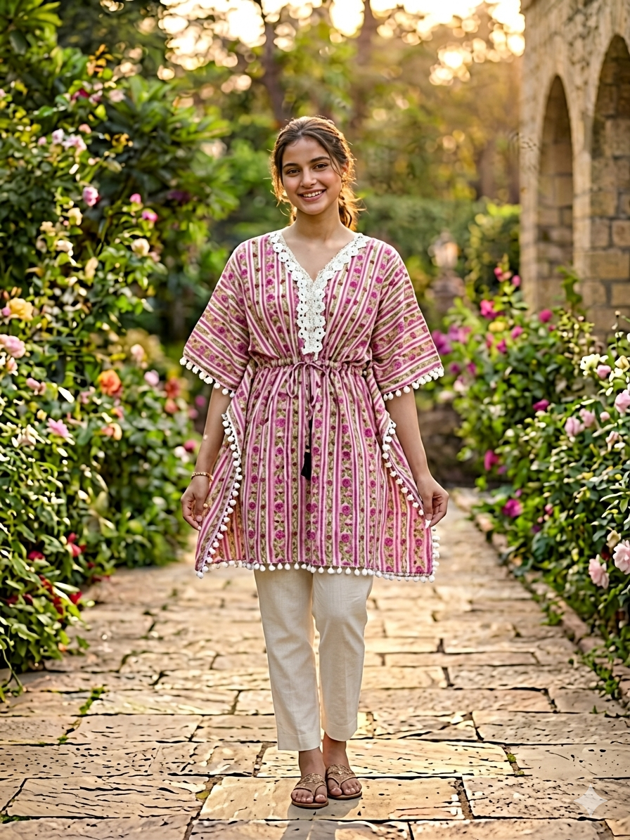 Soft Girl Kaftan Dress