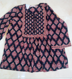 Midnight Paisley Short Kurti