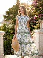 Matcha Bloom Maxi Dress