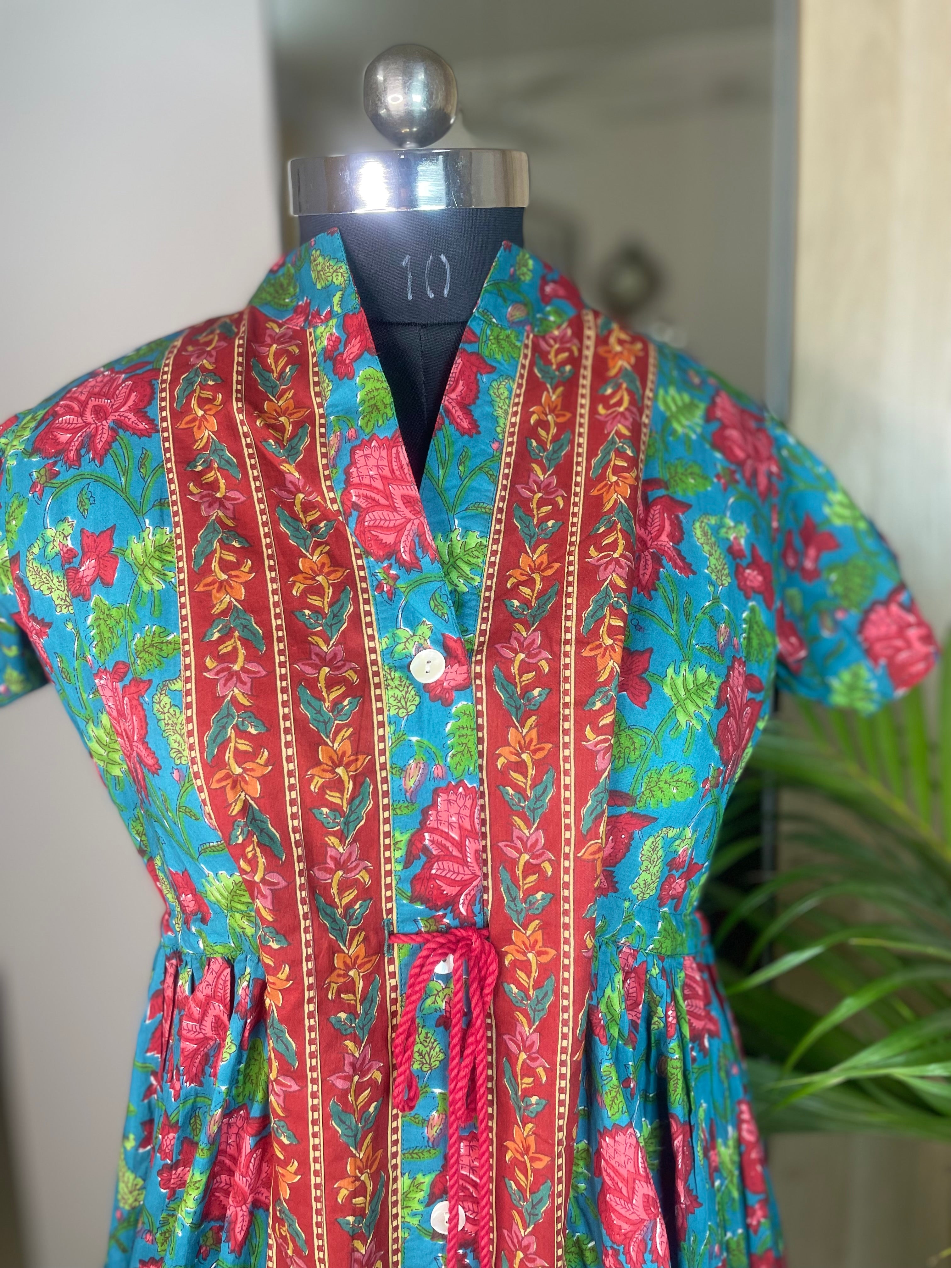 Turquoise Bloom Dress