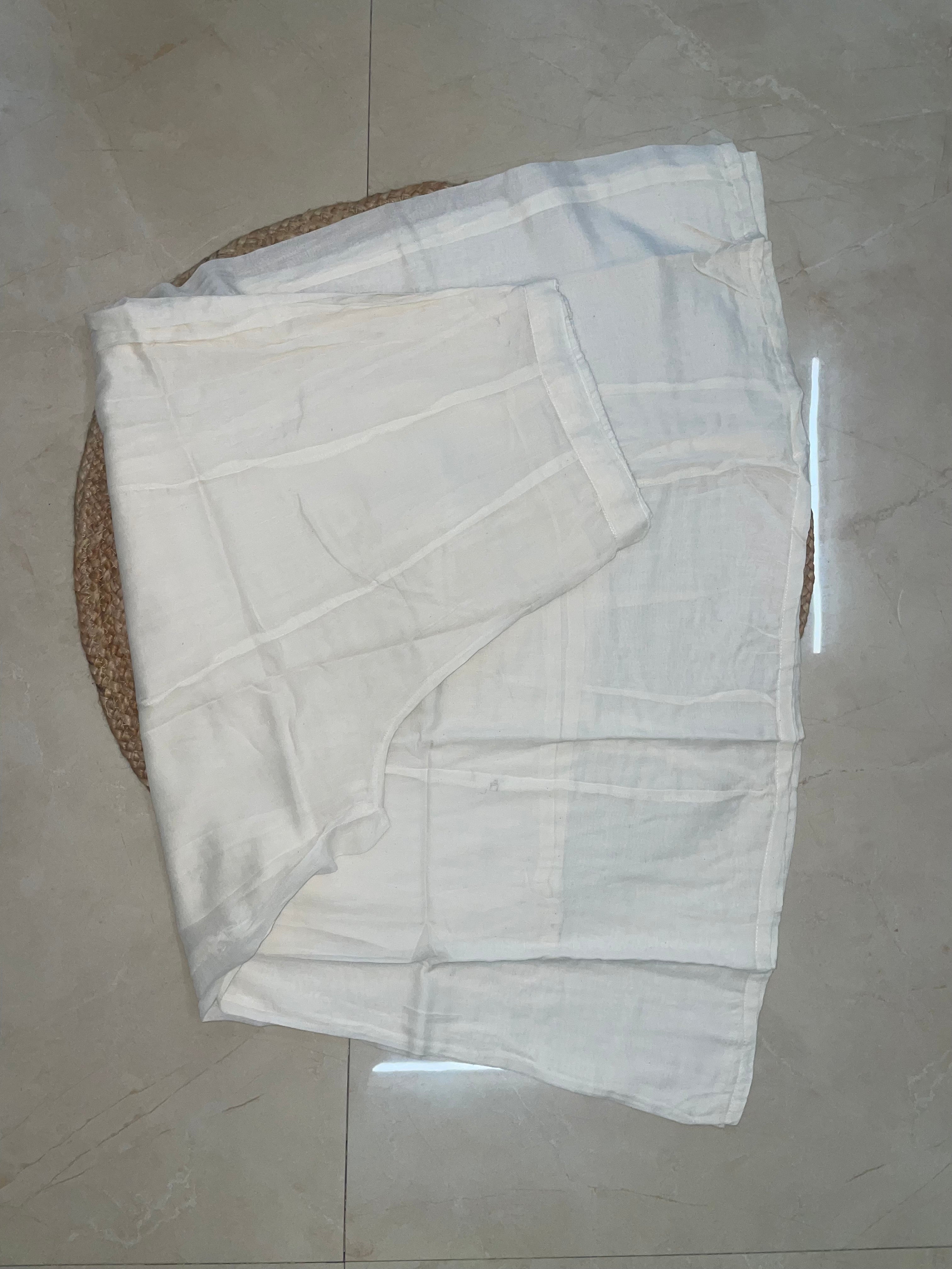 Manya Ivory Sage  Cotton 3 Pcs Suit Set