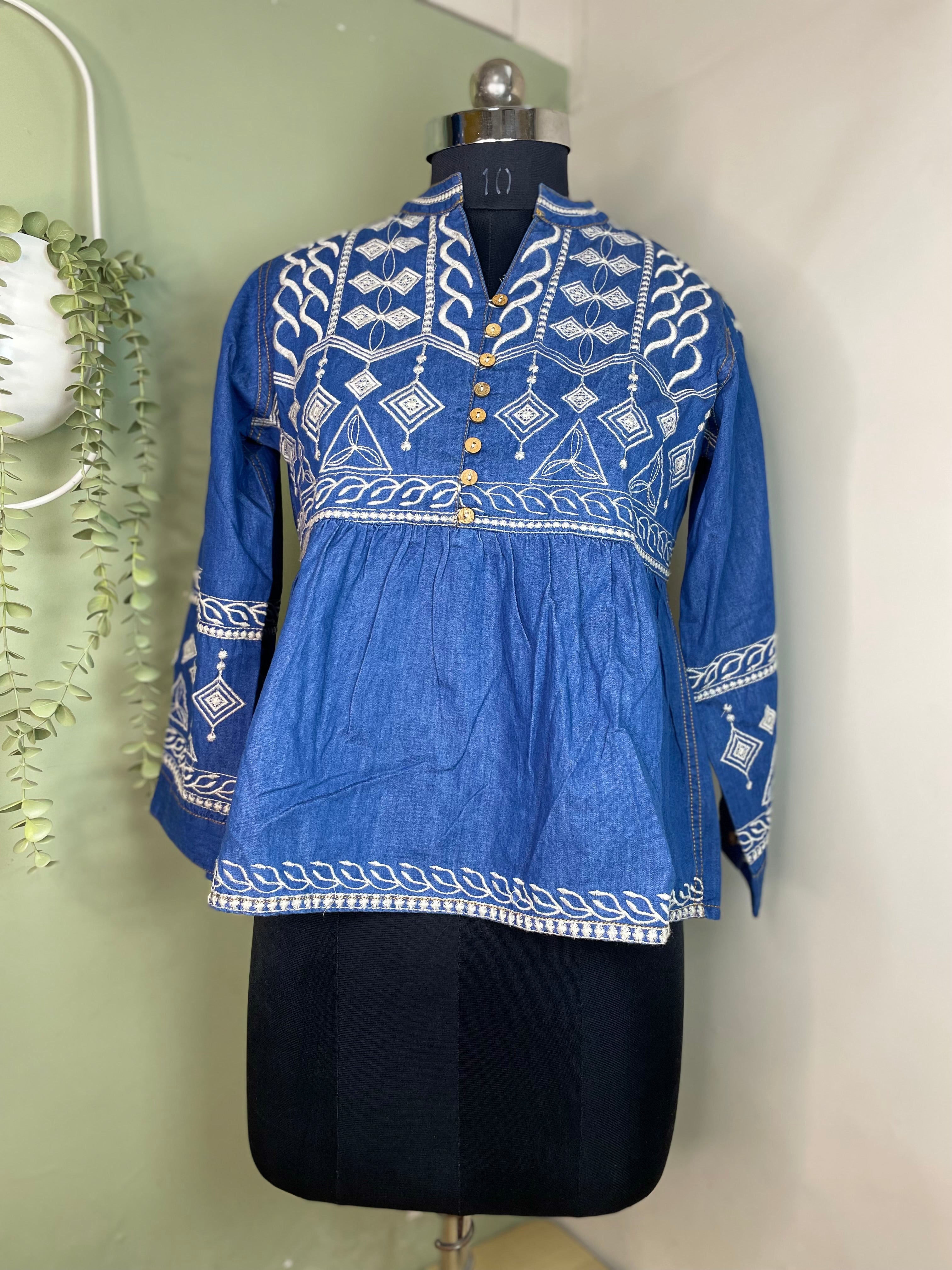 Denim Muse Short Kurti