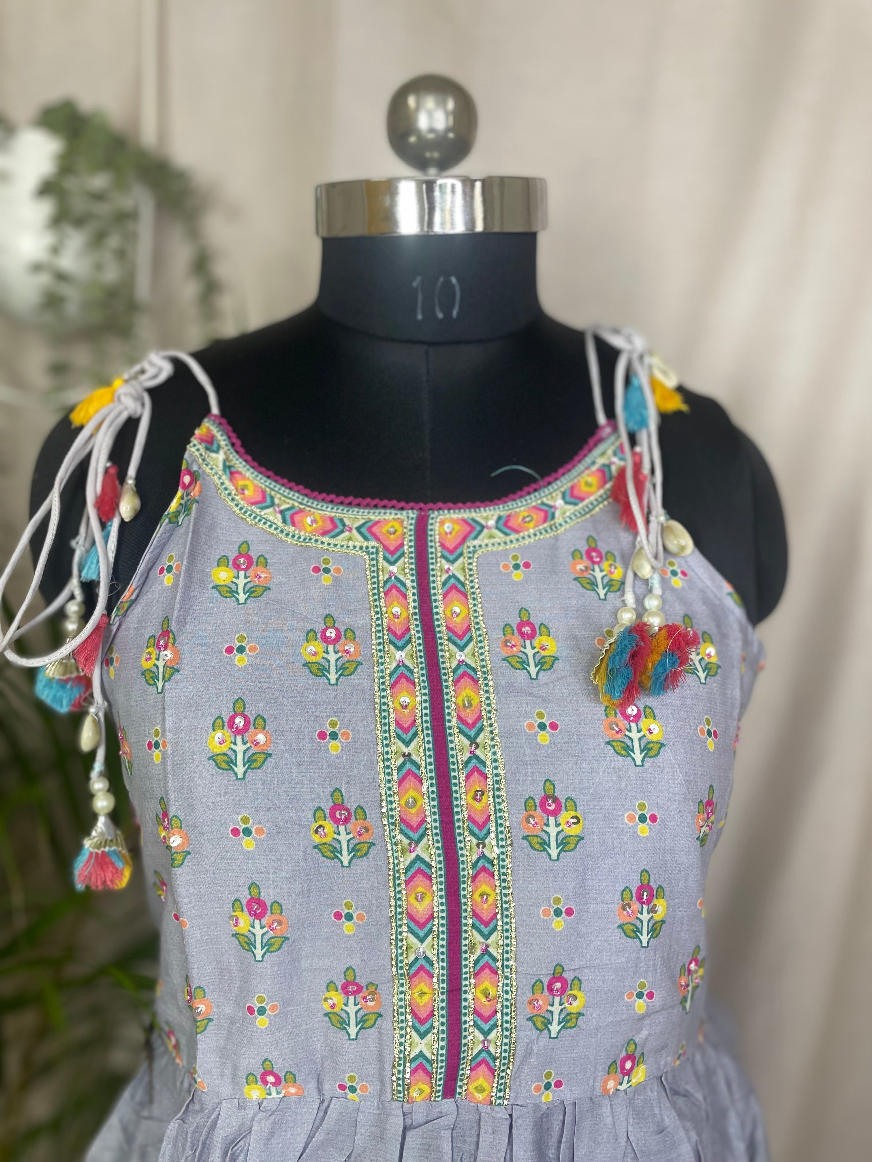 Vanya Lavender Spaghetti Dress Set