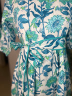 Aqua Garden Dress