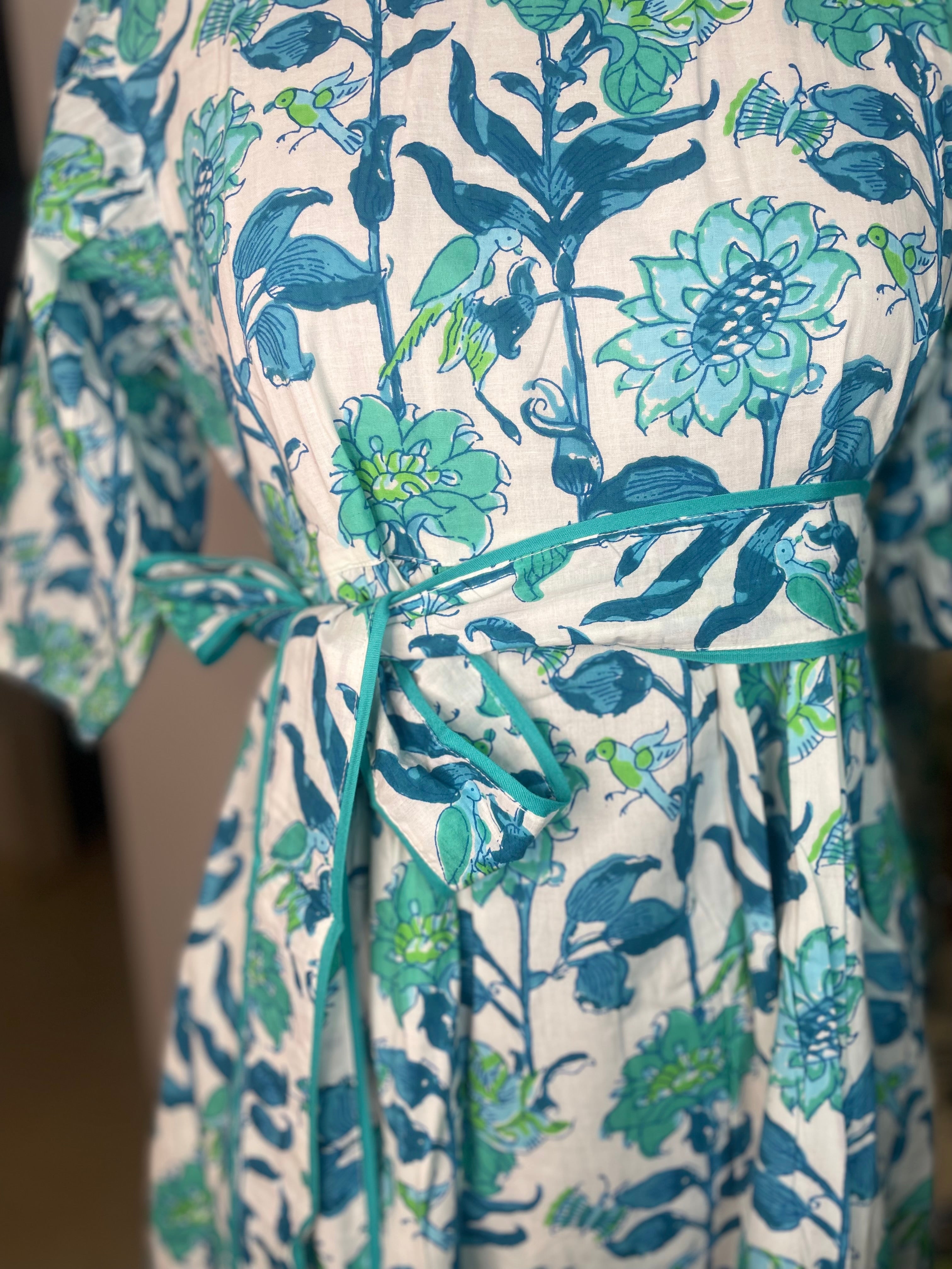 Aqua Garden Dress